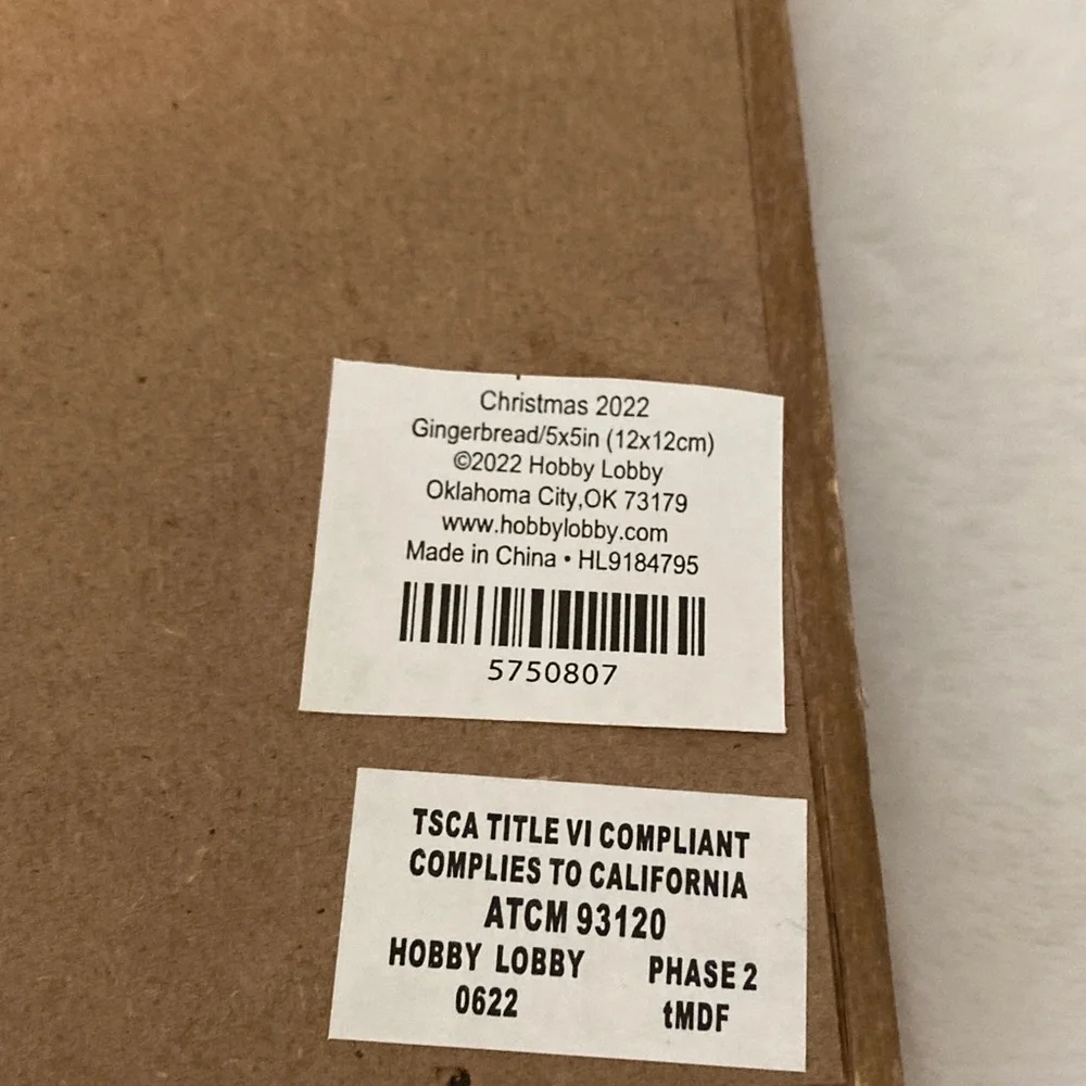 Hobby Lobby 2022 Gingerbread Bakery Mini Tray